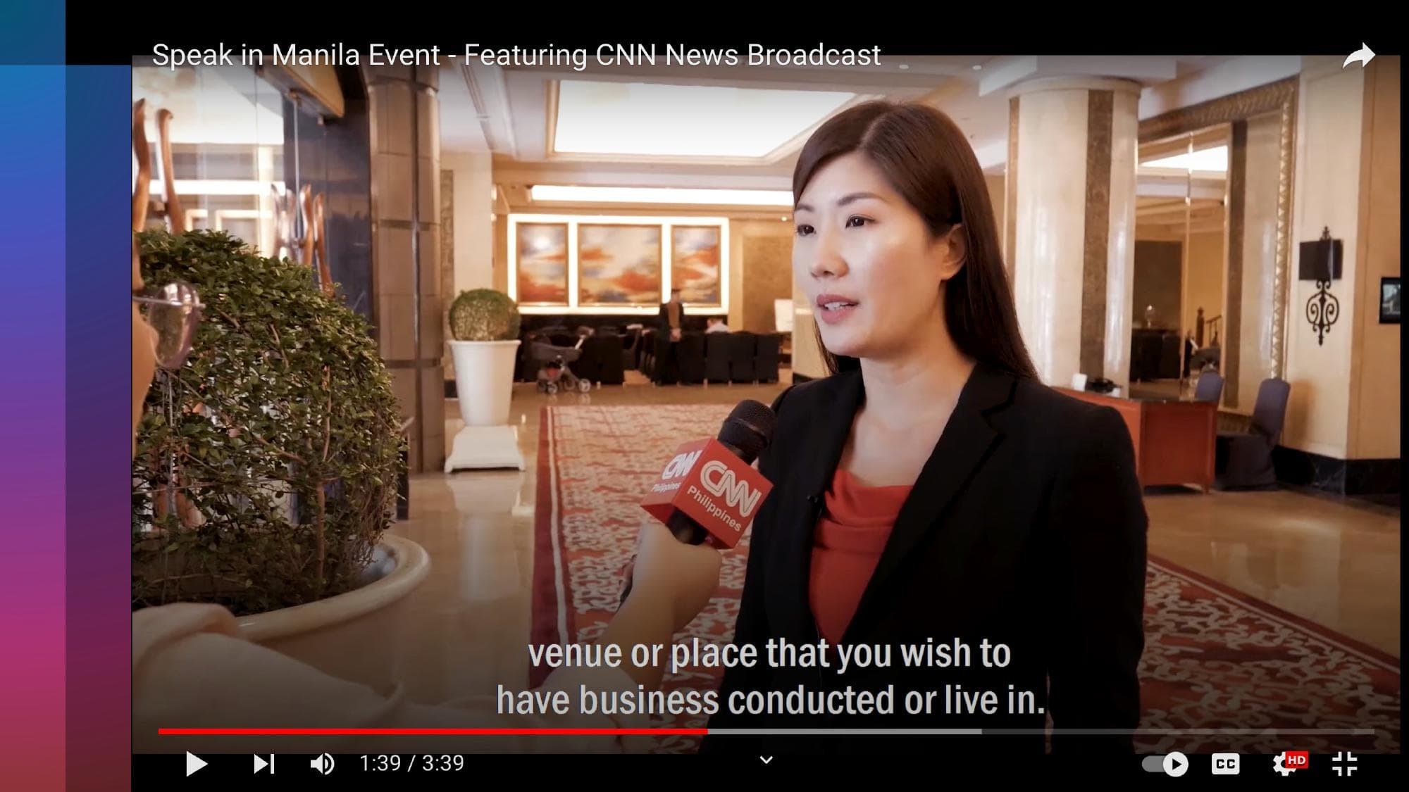 Speak in Manila Event: CNN News Broadcast